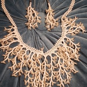 White Snow Beaded Necklace